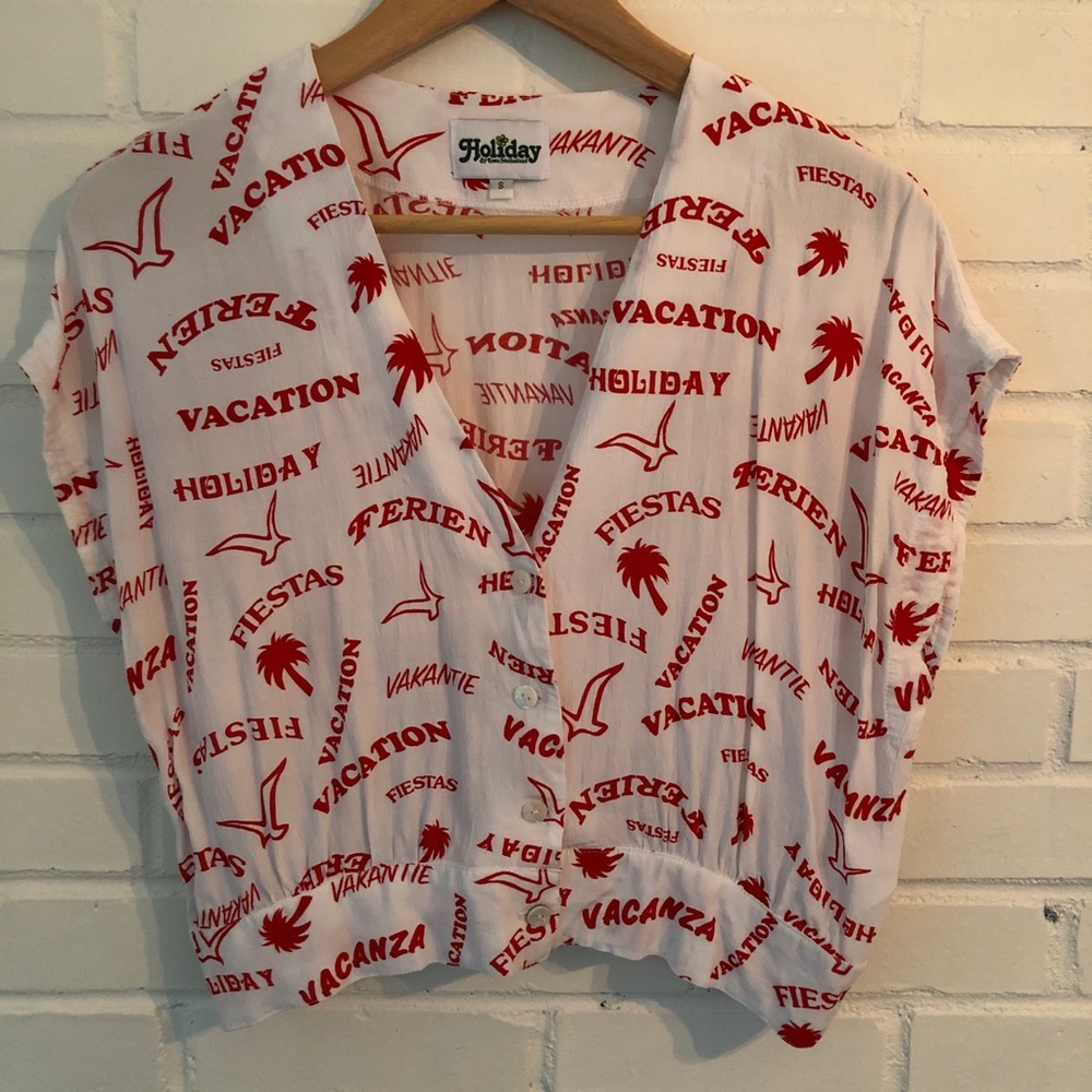 Urban Outfitters cropped blouse